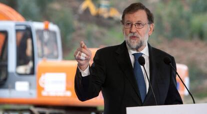 Mariano Rajoy, durante una intervención en Galicia.