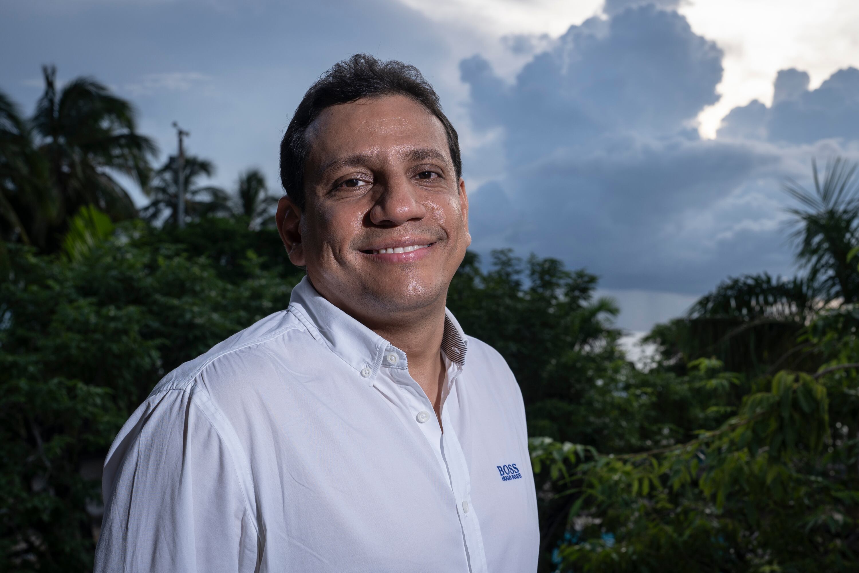 Jorge Agudelo, candidato a la alcaldía de Santa Marta, del partito político Fuerza Ciudadana, el 6 de Noviembre del 2023, en Santa Marta, Magdalena, Colombia.