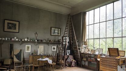 Interior del estudio, 2011.