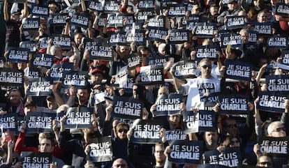 Asistentes a un partido de rugby en Toulon (Francia), el 10 de enero.