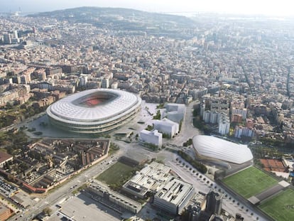 Imatge virtual de l'Espai Barça.