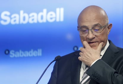 El presidente del Banco de Sabadell, Josep Oliu.