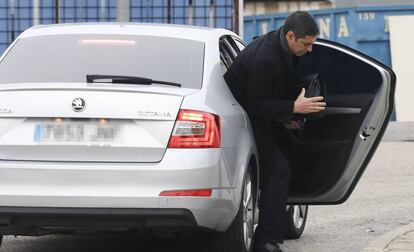 Josep Lluís Trapero, a su llegada a la Audiencia Nacional, esta semana.