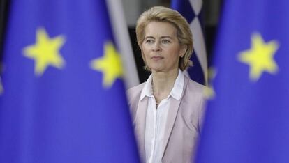 La presidenta electa de la Comisión Europea, Ursula von der Leyen, el 18 de octubre en Bruselas.