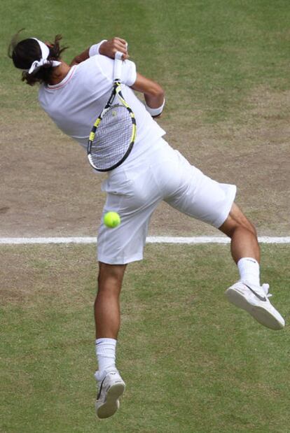 Nadal, durante el partido de semifinales ante Murray.