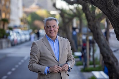 Javier de Andrés, candidato del PP a las elecciones vascas, en San Sebastián.