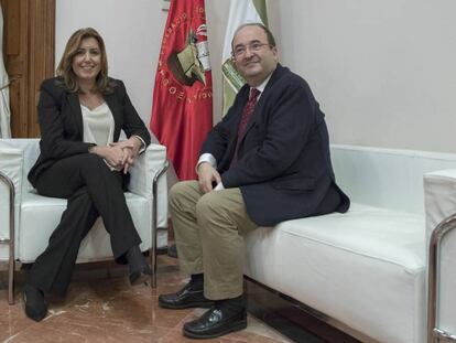 Susana Díaz i Miquel Iceta, el 24 de novembre.