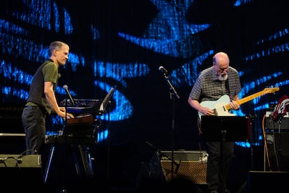 Brad Mehldau (izquierda) y el guitarrista John Scofield, en el Montreux Jazz Festival (Suiza), en julio de 2016.