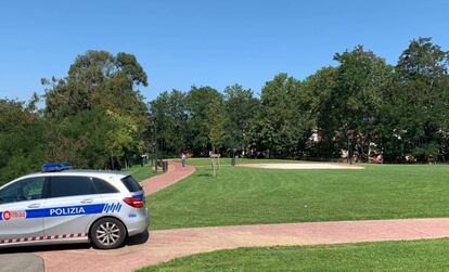 Imagen del parque de Etxebarria de Bilbao, donde se produjo la agresión grupal a una chica.