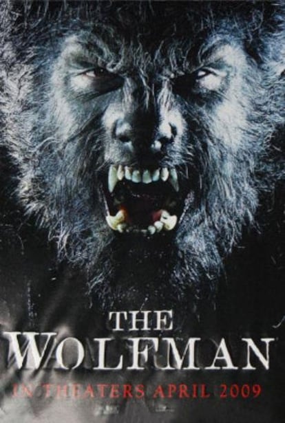 Cartel de la película 'El hombre lobo' (2009).