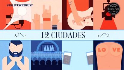 Uno de los frisos de presentación de 'El reality'.