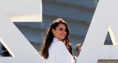 Penélope Cruz, en la presentación de 'En los márgenes' durante el pasado festival de San Sebastián.