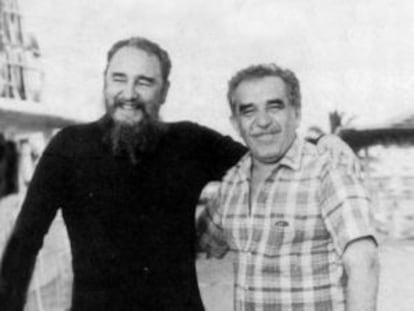 Fidel Castro y Gabriel Garc&iacute;a M&aacute;rquez, hacia 1985, portada del libro &#039;Gabo y Fidel. El paisaje de una amistad&#039;, de &Aacute;ngel Esteban y St&eacute;phanie Panichelli.