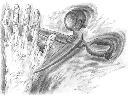 Ilustración de Günter Grass para 'De la finitud', su poemario póstumo.