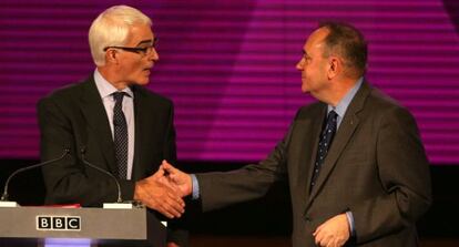 Debate entre Darling y Salmond sobre la independencia de Escocia. 