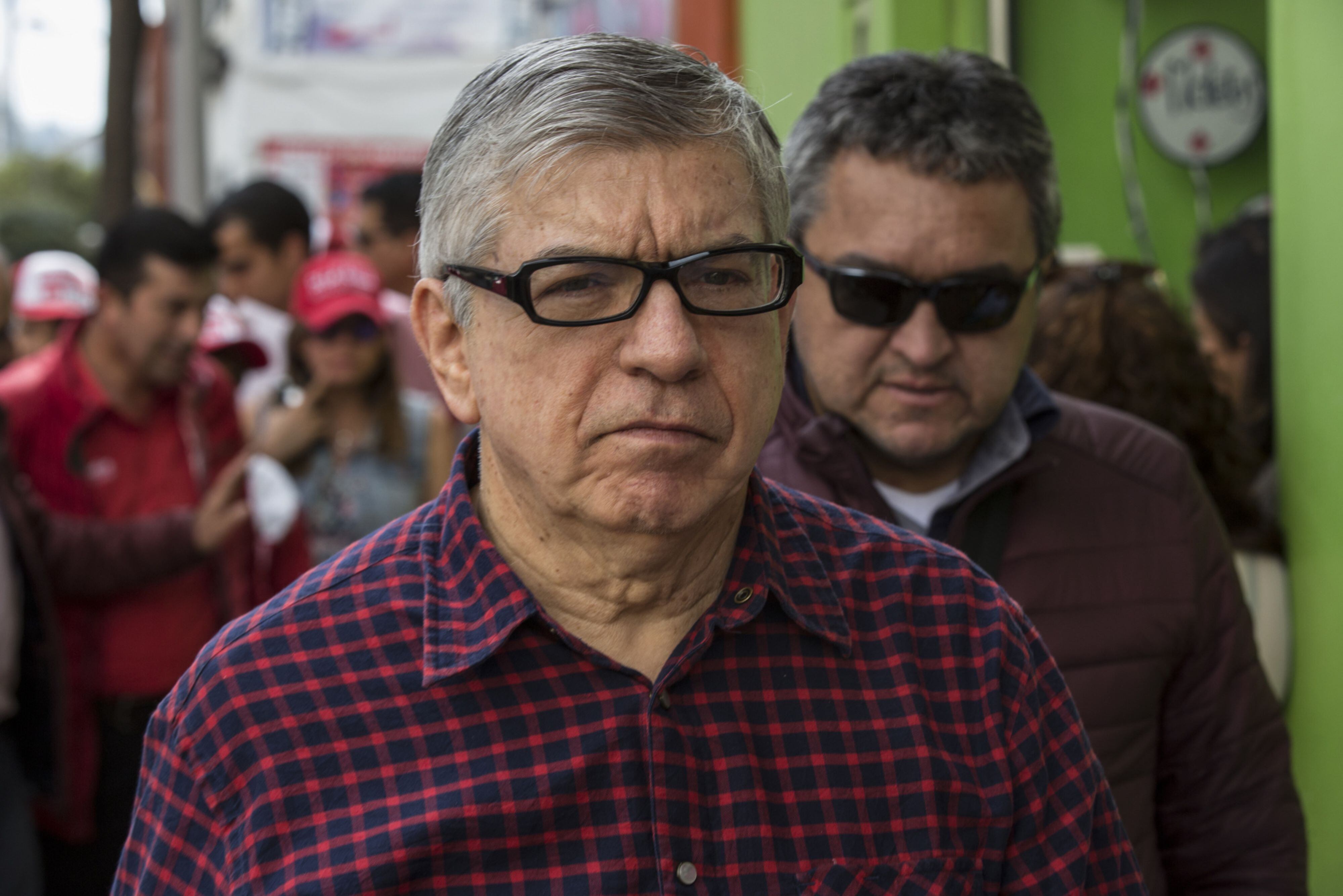 César Gaviria, durante un evento político en Sogamoso, Colombia, el 4 de febrero de 2018. 