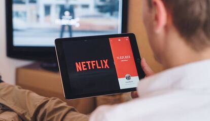 Netflix en el tablet.