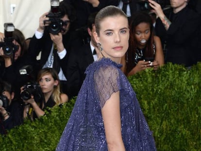 Agyness Deyn en la gala del Met el pasado mayo. 