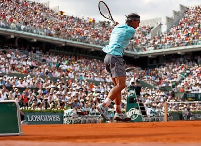 El español en su último Roland Garros, el único grande que se ha llevado en 2014.