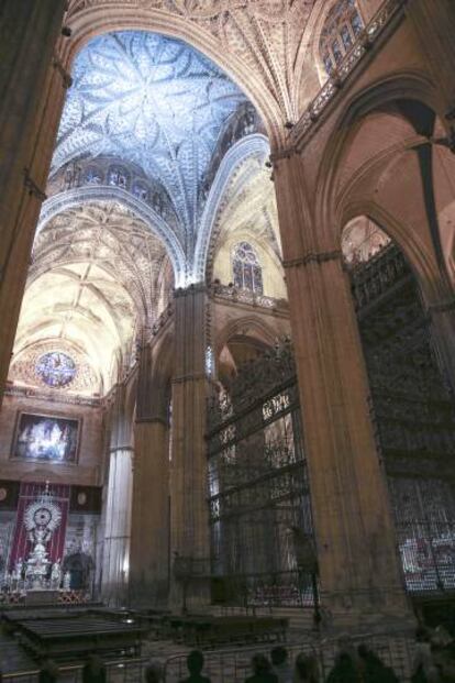 Interior de la catedral de Sevilla.