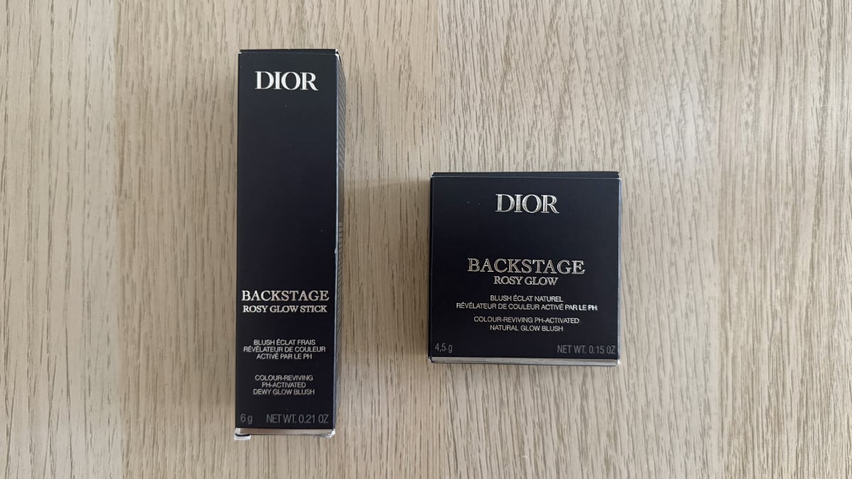 Colorete Rosy Glow Stick y Rosy Glow de Dior Backstage.