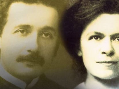 Mileva Maric junto a su esposo Albert Einstein.