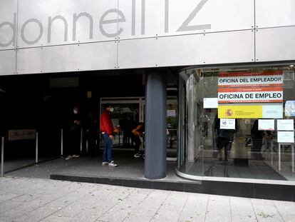 An unemployment office in Madrid in early September.