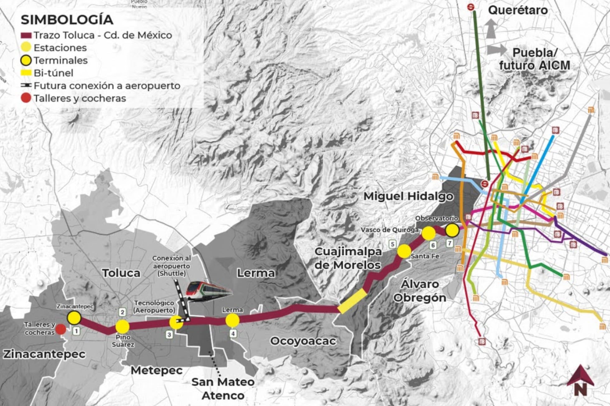 Tren Interurbano México-Toluca: ruta, tarifas y horario de servicio ...