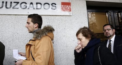 Teresa Romero a su entrada a los juzgados.