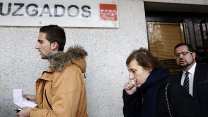 Nursing assistant Teresa Romero walking into a Madrid courthouse on Wednesday.