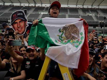 Seguidores de Sergio 'Checo' Pérez, durante la última edición del Gran Premio de México, el 28 de octubre de 2022.