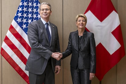 Karin Keller-Sutter y Scott Bessent