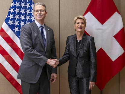 Karin Keller-Sutter y Scott Bessent