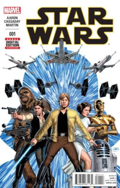 Portada principal de John Cassaday para &#039;Star Wars&#039; #1