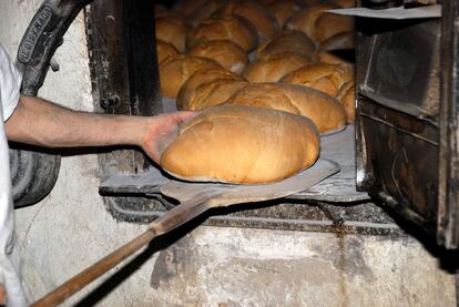 Horno de la panadería Lluisara, en Sant Mateu de Bages (Barcelona)