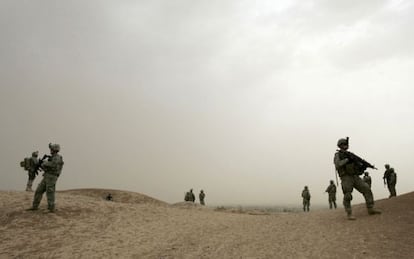 Soldados de EE UU en Mosul, Irak.
