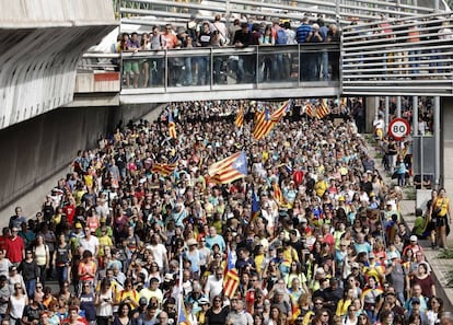 La ocupación del aeropuerto de El Prat fue una de las movilizaciones más sonadas en las protestas contra la sentencia del 'procés'.