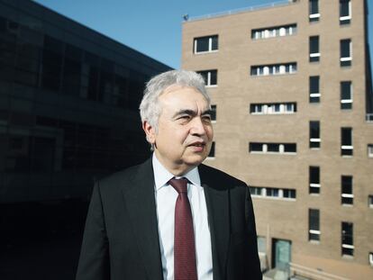 Fatih Birol at EL PAÍS headquarters in January 2023.