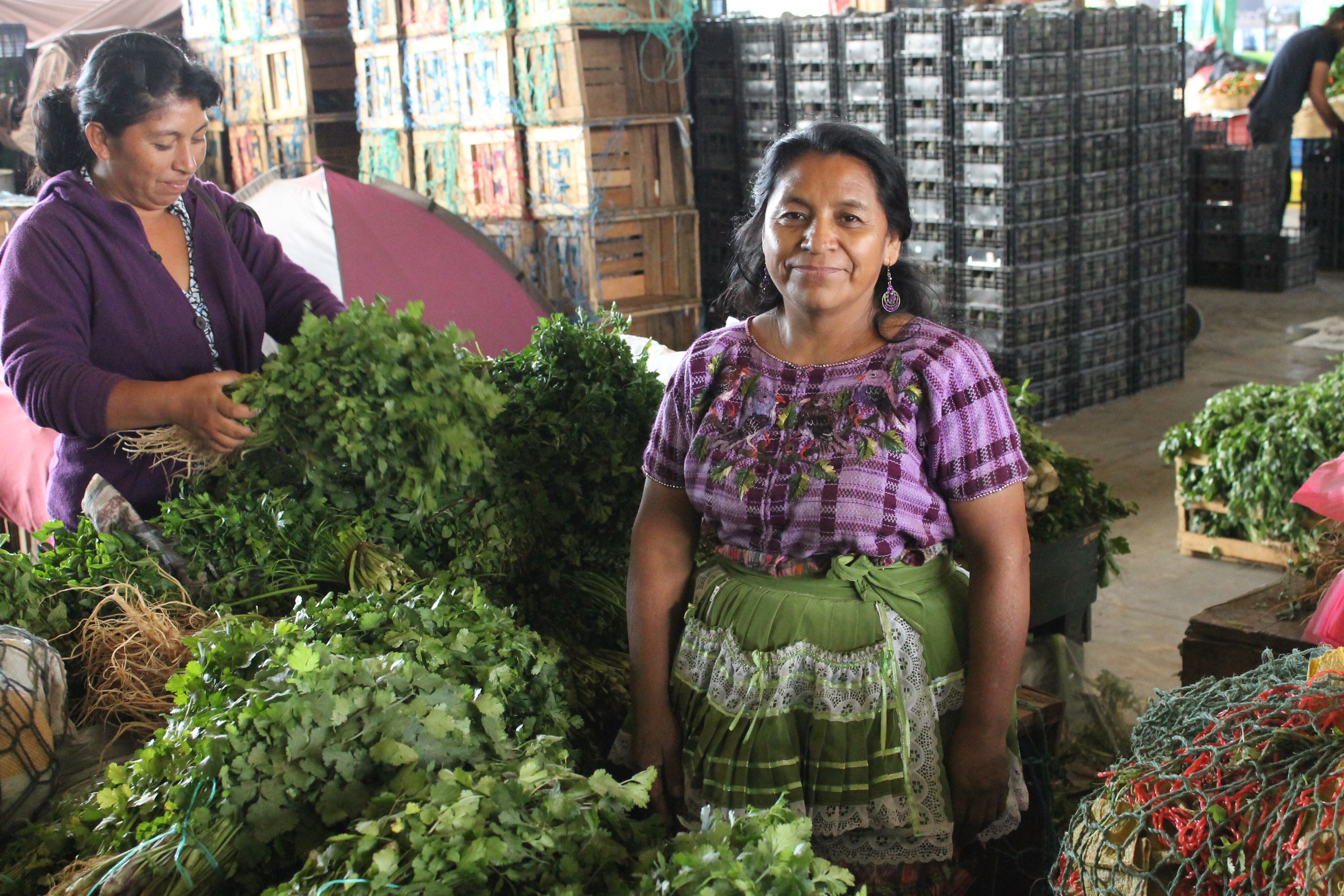 Un mercado en Guatemala.