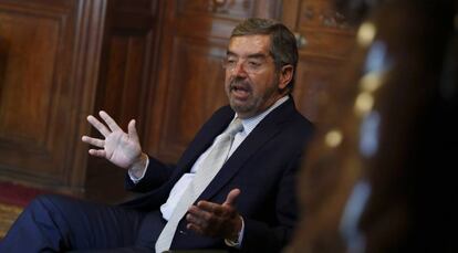 El exrector de la UNAM Juan Ramón de la Fuente, este martes en la Casa de América de Madrid.