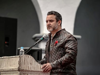 Francisco Antonio Villalobos Adán, durante una conferencia, en Morelos, México.