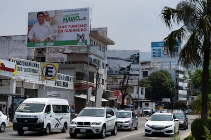 Propaganda electoral de Mario Moreno Arcos en Acapulco.