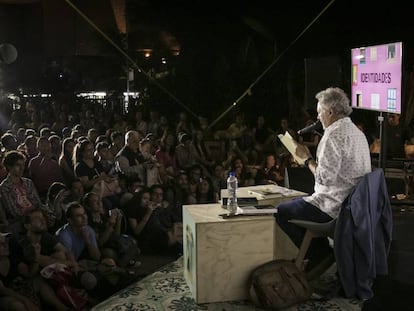 Lectura de H&eacute;ctor Abad Faciolince en la Fiesta del Libro de Medell&iacute;n. 