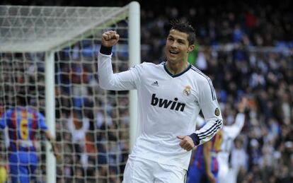 Cristiano celebra su tanto al Levante