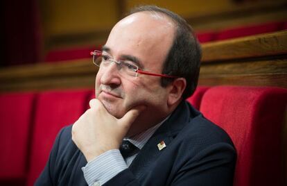 Miquel Iceta, al Parlament català, aquest dilluns.