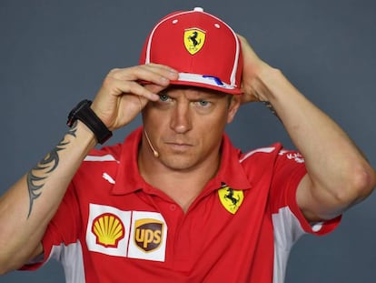 Kimi Raikkonen, hace dos semanas en Monza.