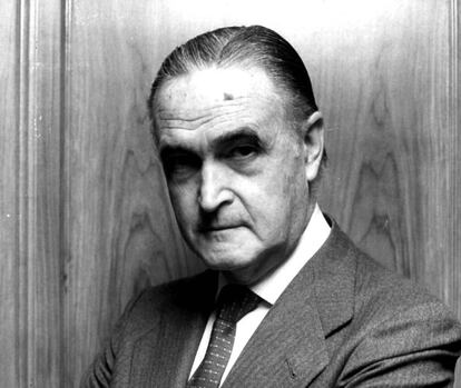 José María López de Letona, exgobernador del Banco de España, en 1987.