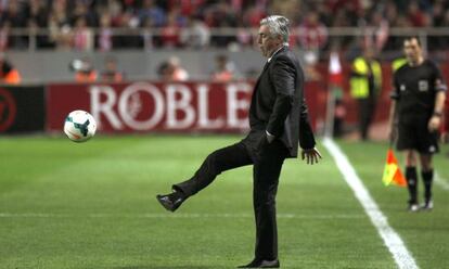 Ancelotti, este miércoles en el Sánchez Pizjuán.