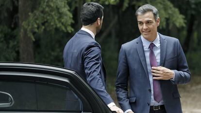 El Presidente en funciones, Pedro Sánchez, en Barcelona.