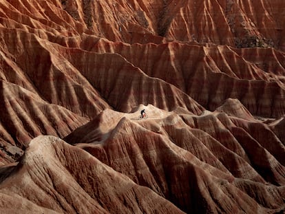 The Bardenas Reales nature park in Spain.